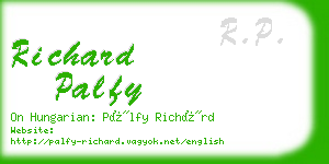 richard palfy business card